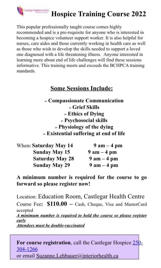hospice training course
