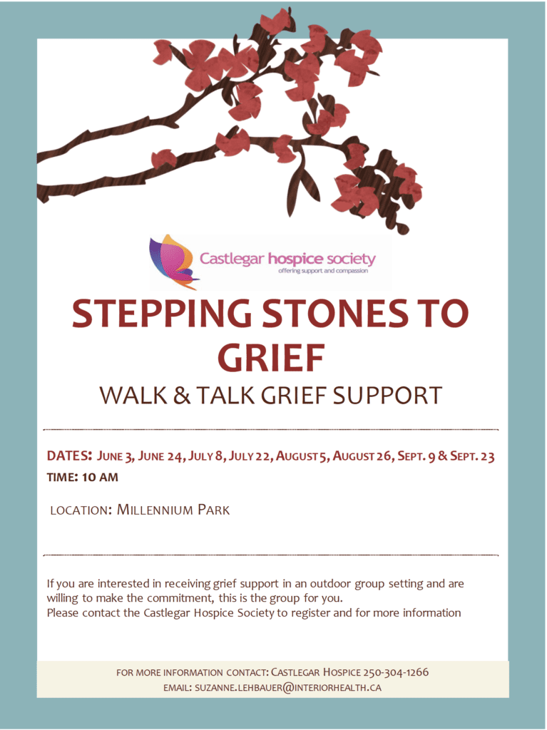 stepping stones to grief poster